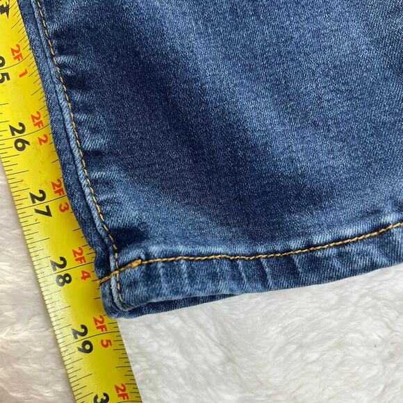 KANCAN Womens Mid Rise Skinny Blue Denim Stretch Jeans Estilo Los Angeles 11/29 - Picture 6 of 8